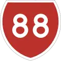 State Highway 88 marker