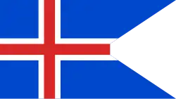 State Flag of Iceland (1915–1944)[9]