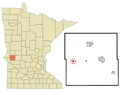 Location of Chokio, Minnesota