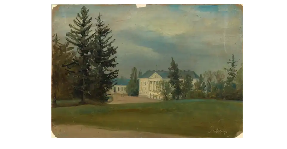 Schloss Putbus around 1850
