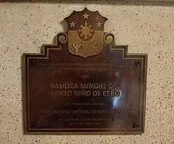 Sto. Niño Basilica as National Cultural Property, Cebu City