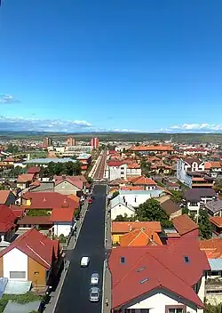 Overview of the city from top of the Water Castle