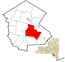 Location of Thompson in Sullivan County, New York
