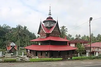 Late 19th-century village mosque (surau nagari) of Lubuk Bauk in Batipuh, West Sumatra.