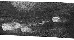 Dunes on Titan's surface in a radar image taken by the Cassini spacecraft of a region approximately 160 by 325 kilometers (99 by 202 miles)