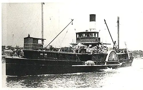 Following her 1911 conversion to a cargo ferry.