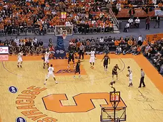 Georgetown playing at Syracuse on February 9, 2011.