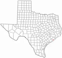 Location in the state of Texas