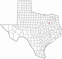 Location of Payne Springs, Texas