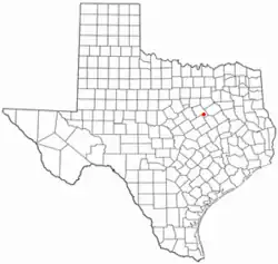 Location of Penelope, Texas