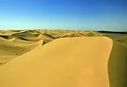 The desolate landscape of the Grand Erg Occidental near Taghit