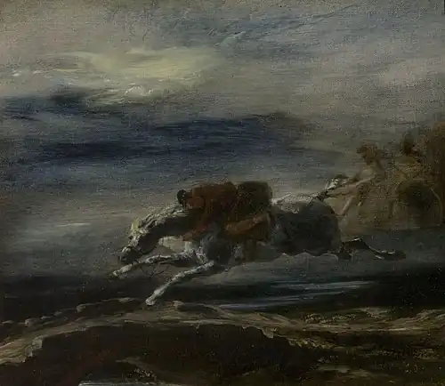 Tam O'Shanter by Eugène Delacroix, 1825