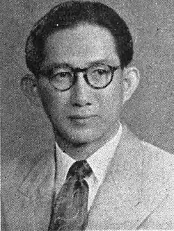 grainy black and white portrait of a Chinese man