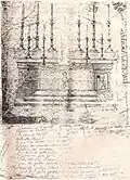 Tarquinio Zambelli: project of altar, early 20th century.