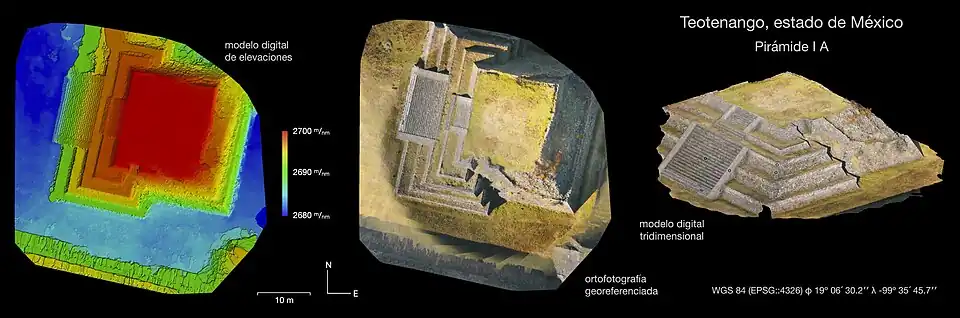 Using high-resolution images from an unmanned aerial vehicle (dron), Arturo Montero obtains products such as georeferenced digital photogrammetry for the study and dissemination of archaeological knowledge.