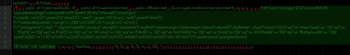 Text clipping data fork contents.