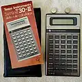 TI-30-II calculator, manual, case and batteries