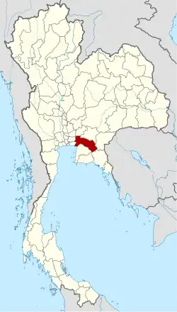 Map of Thailand highlighting Chachoengsao province
