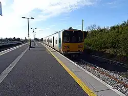 The Ballina shuttle train at Manulla Junction station, 13th April 2016