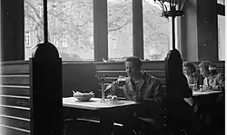 The Bástya Söröző, corner of Gyulai Pál utca and Rákóczi út, 1960