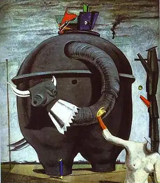 The Elephant Celebes; by Max Ernst; 1921; oil on canvas; 125.4 × 107.9 cm; Tate Modern (London)
