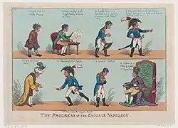 "The Progress of the Emperor Napoleon", 1808