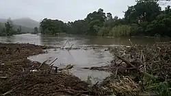 The Sonderend river in flood