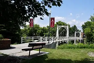 The Valley City State University Footbridge, an icon of the University