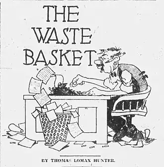 Heading for The Waste Basket, 1927