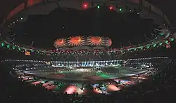 Singers' performances at the closing ceremony