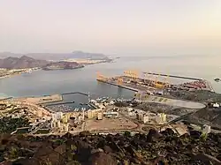 Khor Fakkan as seen from Al Rabi mountain