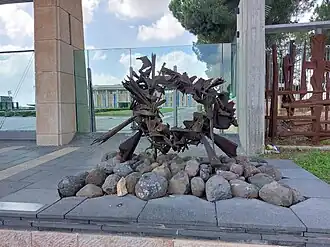 Burning bush sculpture