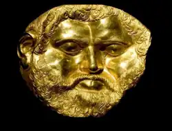 The golden life-size mask of Teres I