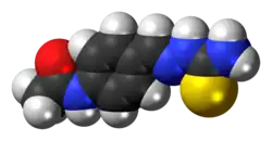 Space-filling model of thioacetazone