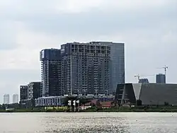 Thủ Thiêm viewed from Bạch Đằng Quay