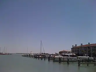 Boats along the docks of Tierra Verde in 2010