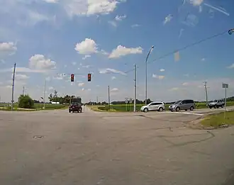 Intersection of U.S. 31 and Highway 28, in Jefferson Township