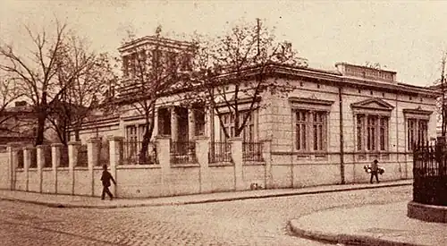 Neoclassical - Titu Maiorescu House, where the meetings of the Junimea literary society were held, Bucharest, unknown architect, c.1870[49]