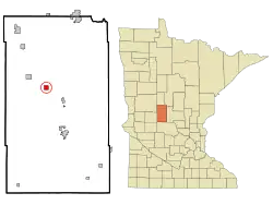 Location of Clarissa, Minnesota