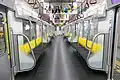 Interior view of the Tokyo Metro 17000 series