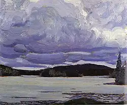 Canoe Lake, Spring 1917. Private collection, Calgary