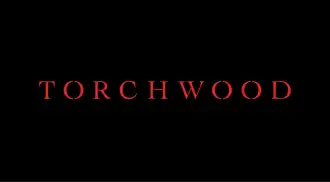 The word "Torchwood" is centered vertically and horizontally in red letters on a black background.