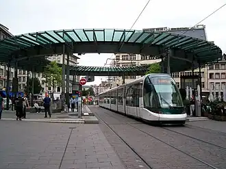 Homme de Fer station, located near the Place Kléber