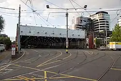 Camberwell tram depot shed, 2022