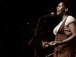 Tutu Puoane performing