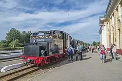 Tvaika lokomotīve «Ferdinands» Gulbenes stacijā
