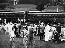 At the train station in Izbal