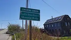 US-Canada Border in Lubec, Maine