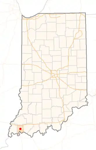 Location in the state of Indiana