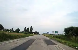 Entering Canal Township along eastbound US 322